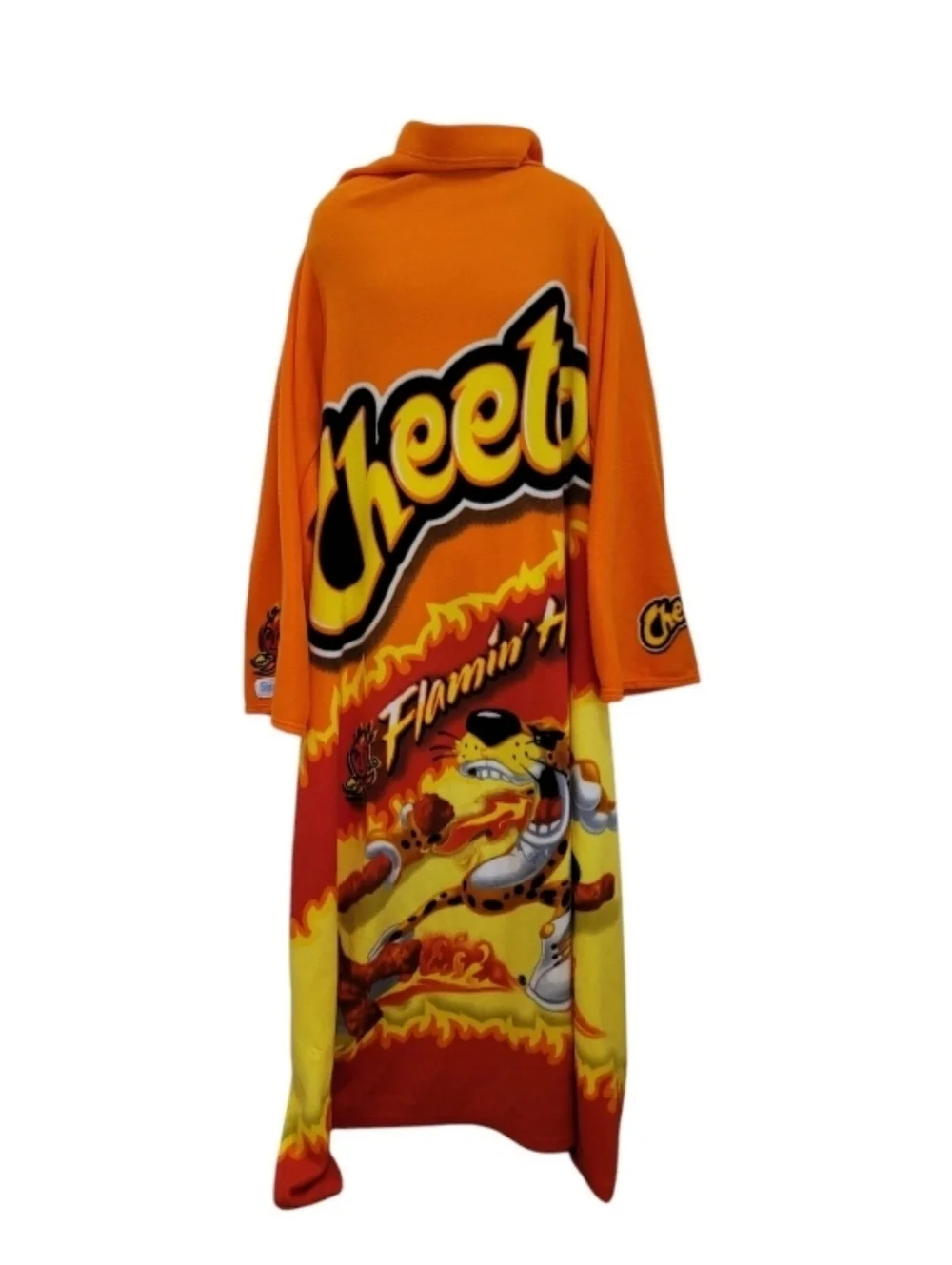 Snuggie Cheetos Flamin' Hot Blanket Unisex Orange & Yellow Men Women Gift Y2k